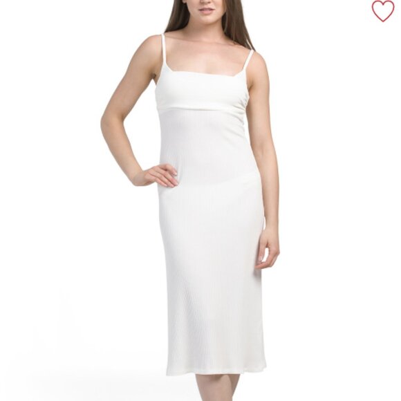 *NWT* L SPACE Manaia Midi White Dress, Size M - Picture 1 of 2